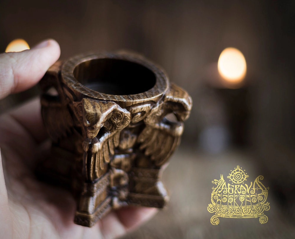 Candle holder Eagle totem
